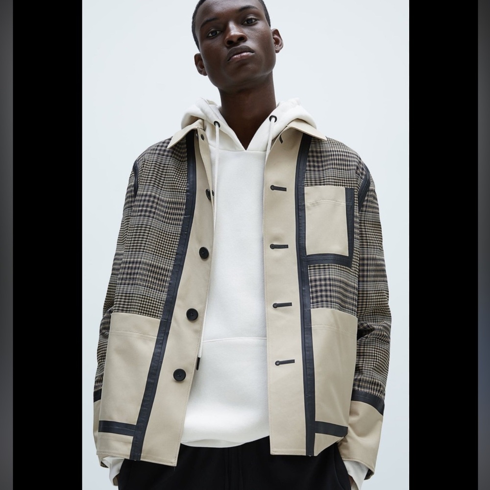 Zara Men’s Plaid Water Repellent Travelers Stretch Jacket